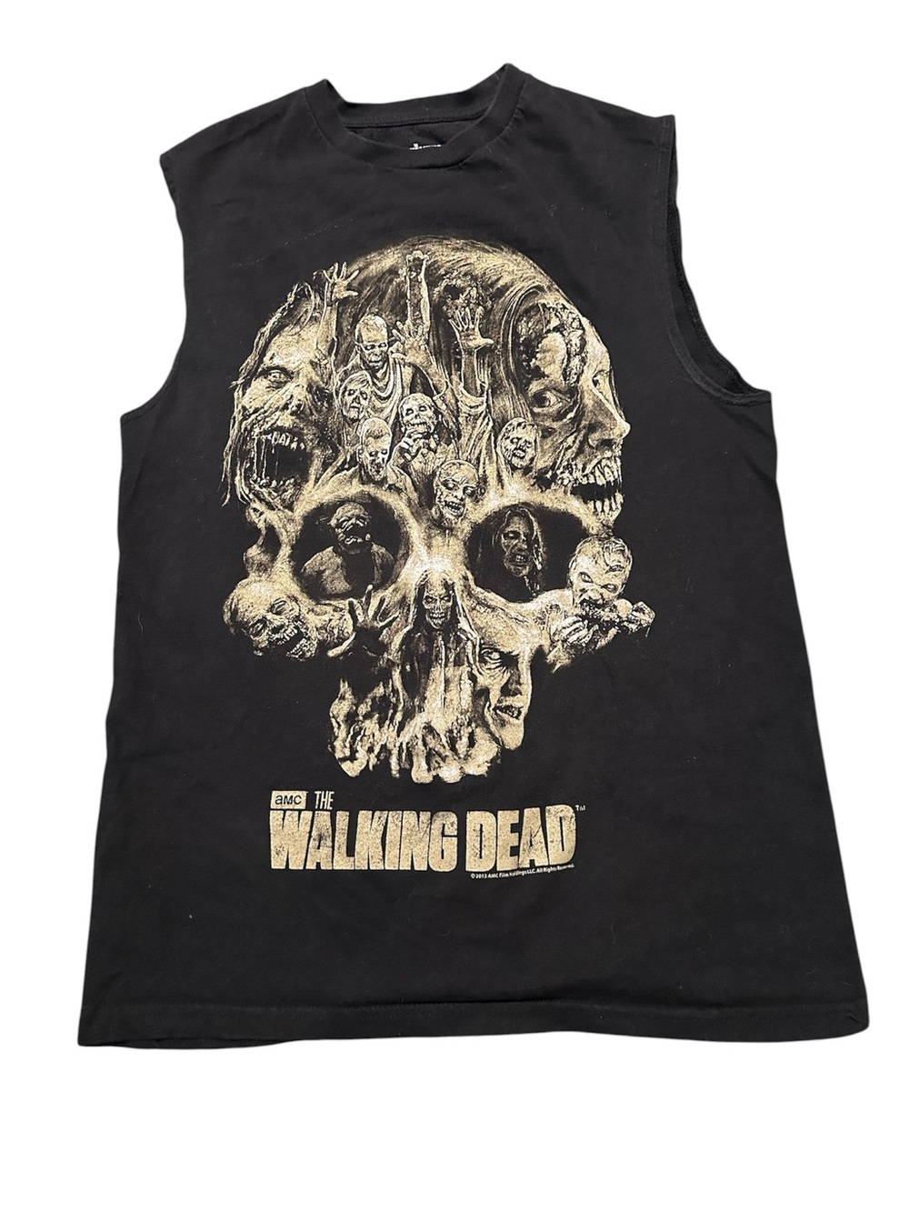 The Walking Dead Black Graphic Muscle Tank Top